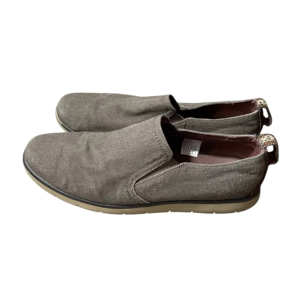 Y3- UGG size 12 Men's Slip-On Canvas Casual Shoes - Brown